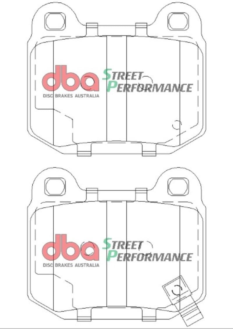 DBA SP500 Brake Pads for Daily Driver Vehicles Low Dust Ultra-Low Wear