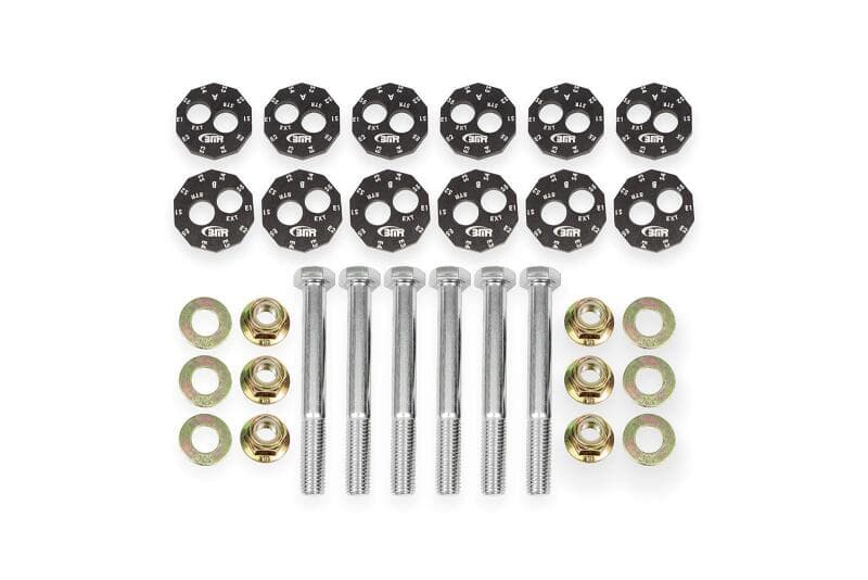 BMR Suspension Camber Bolt Kit for 97-04 Chevy Corvette C5 Front & Rear Black...