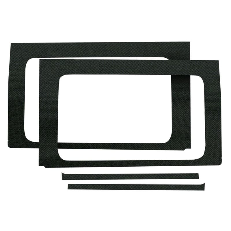 DEI Side Window Trim Kit for Jeep Wrangler with Sound Deadening & Thermal Ins...