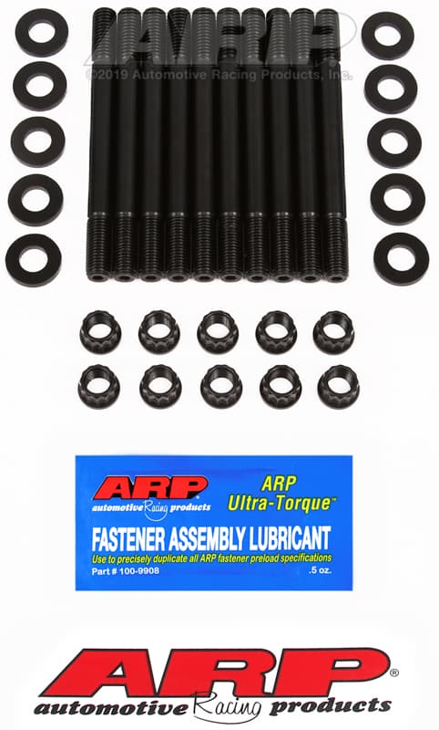 ARP Head Stud Kit for Nissan KA24DE 1.9L 2-Bolt Main with 1/2" Straps