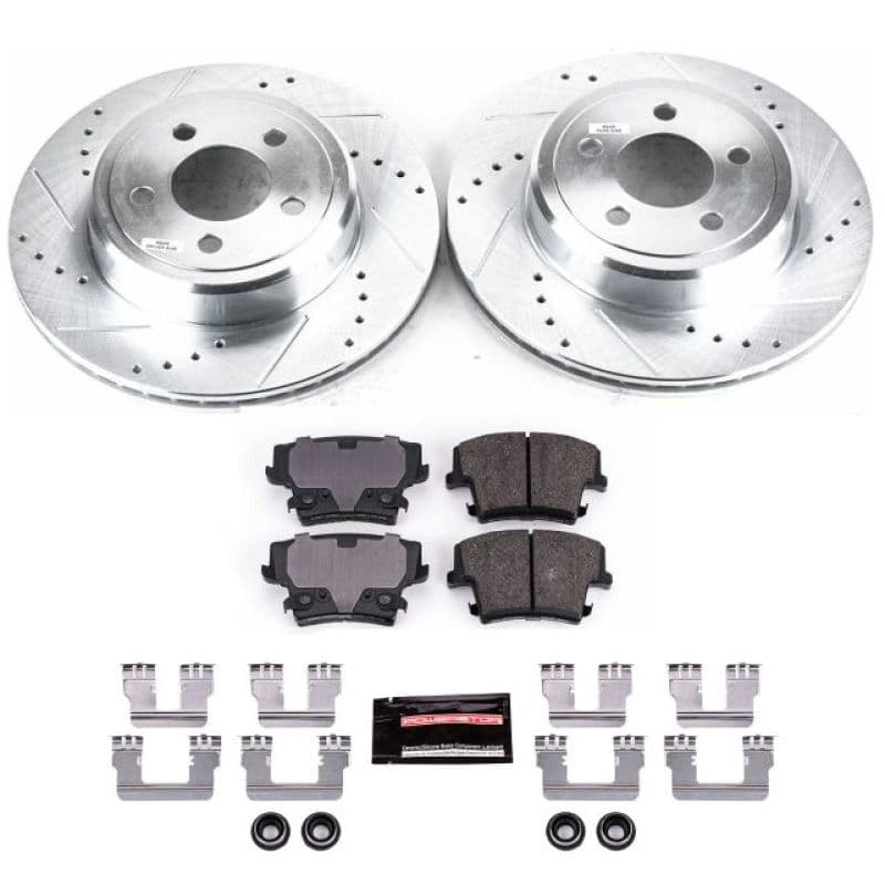 PowerStop Z23 Evolution Brake Kit for Daily Driver Carbon-Fiber Ceramic Pads