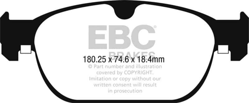 EBC Yellowstuff Brake Pad Set for Street and Track Driving High Performance - Image 2