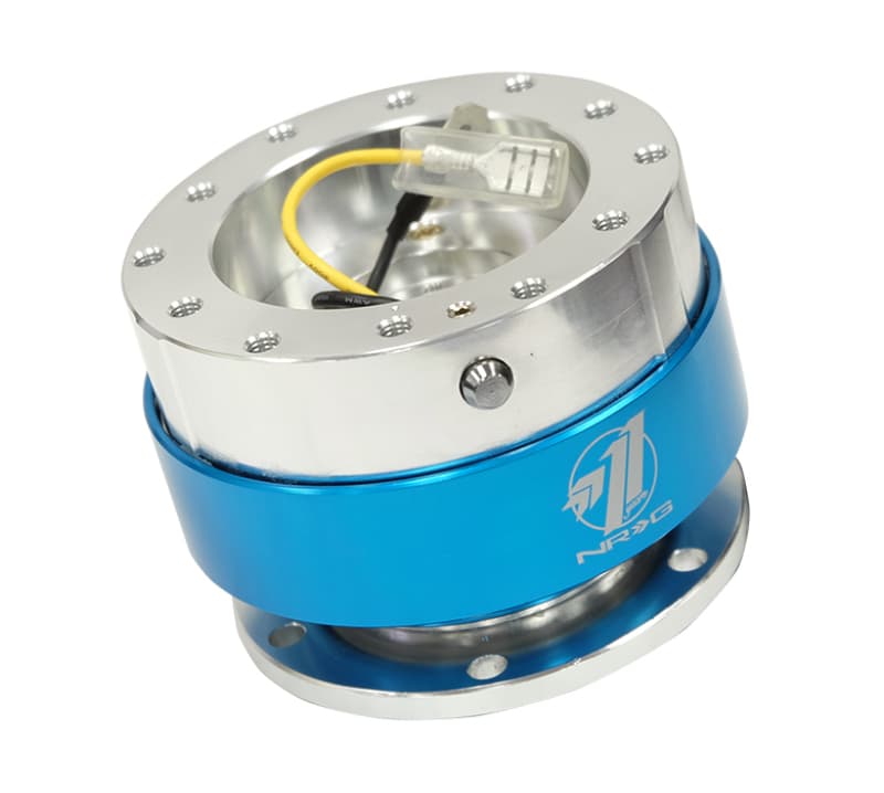 NRG Quick Release Gen 1.5 Black Body Blue Chrome Ring