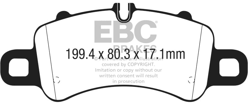 EBC Yellowstuff Brake Pad Set for Street and Track Driving High Performance