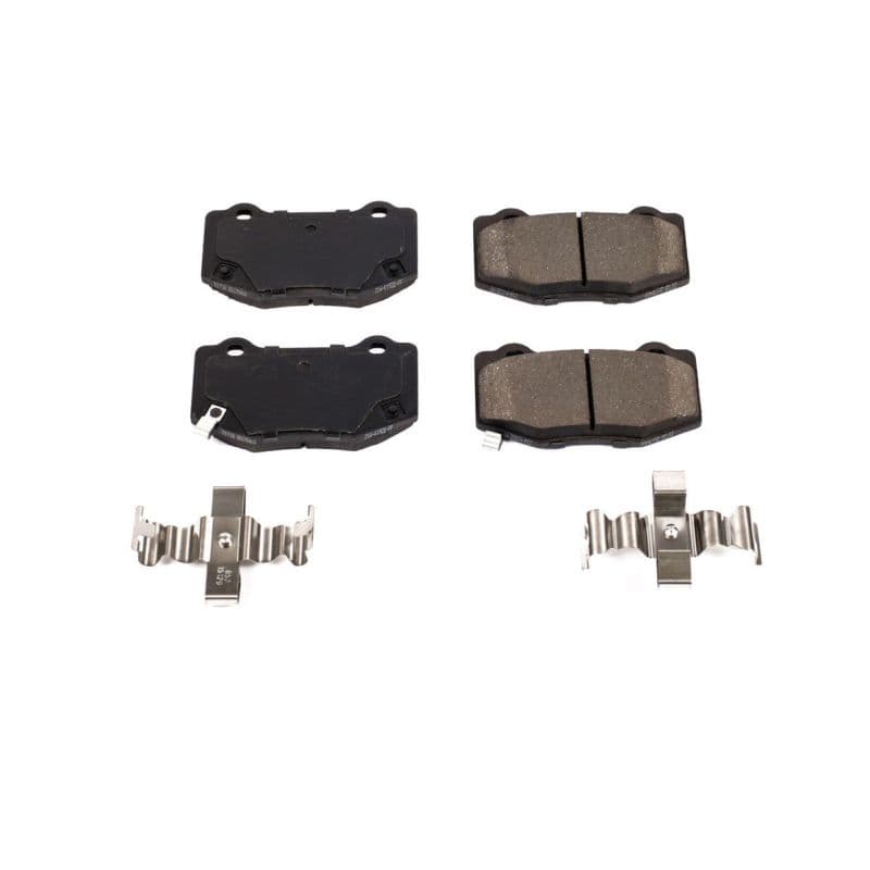 PowerStop Z17 Evolution Plus Ceramic Brake Pads for Chevy C6 with OE Mold Tec...