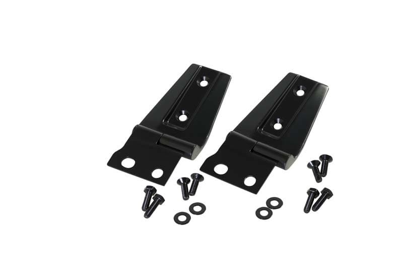 Kentrol Hood Hinge Pair for 07-18 Jeep Wrangler JK Powdercoat Black
