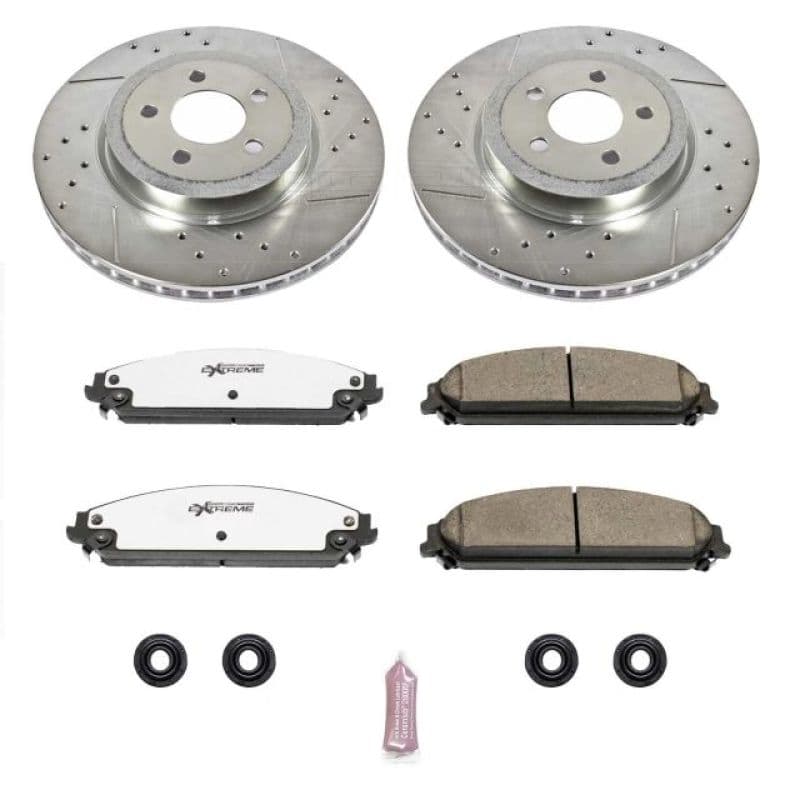 PowerStop Z26 Street Warrior Brake Kit for Muscle Cars Drilled & Slotted Roto...