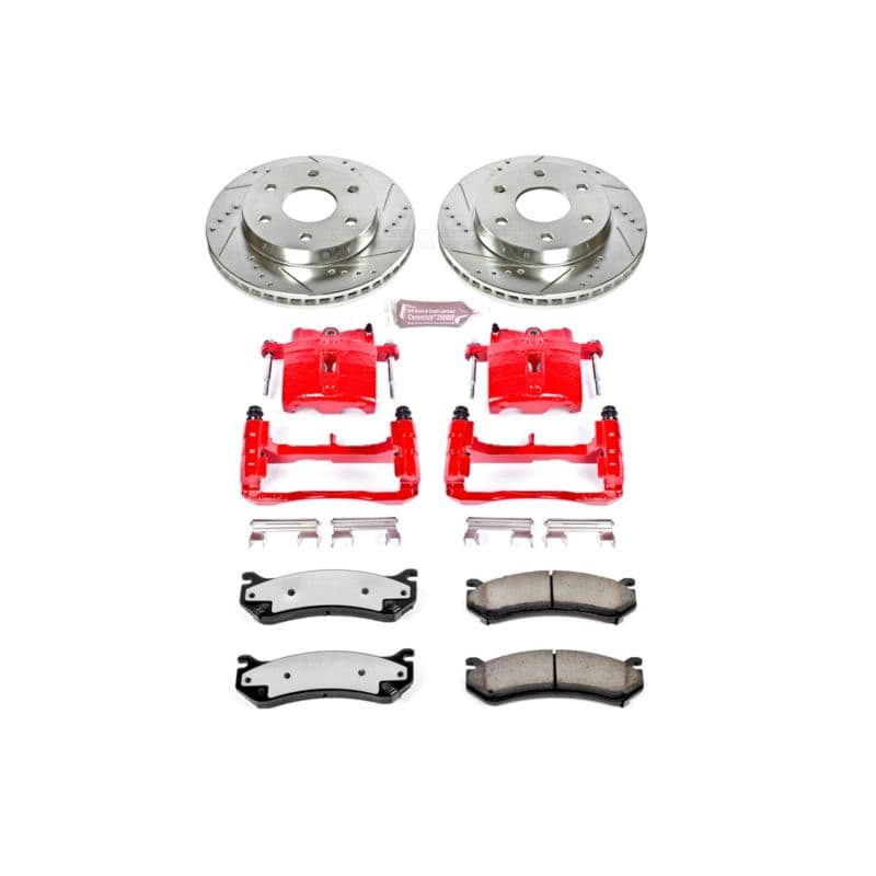 PowerStop Z36 Truck & Tow Brake Kit with Powder Coated Calipers for Trucks SUVs