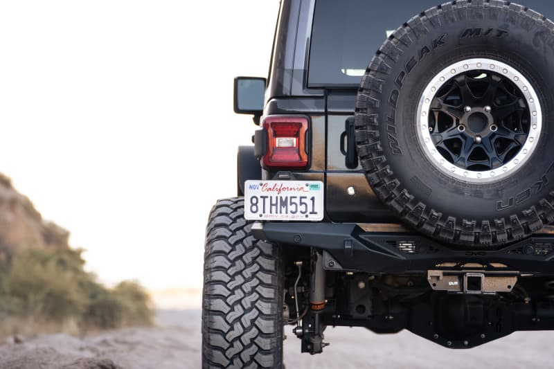 DV8 Offroad Rear Bumper for Jeep Ultra-Low Profile with Clevis & Light Mounts - Image 3