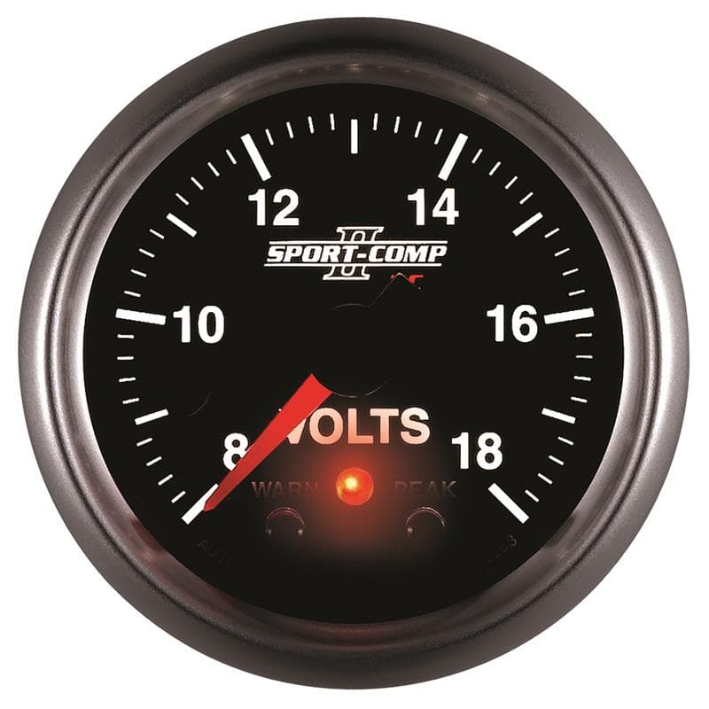 AutoMeter Digital Stepper Motor Voltmeter 8-18V for Negative Ground Systems - Image 5