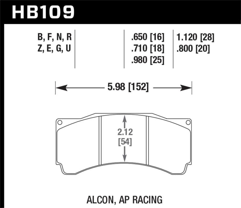 Hawk Performance DTC-70 Brake Pad Sets for Street Vehicles High Friction Comp... - Image 3