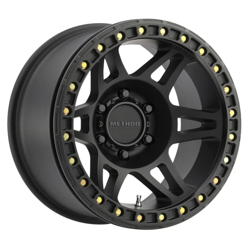 Method Wheels MR106 Beadlock 17x9 -44mm 5x5 71.5mm CB Matte Black Wheel