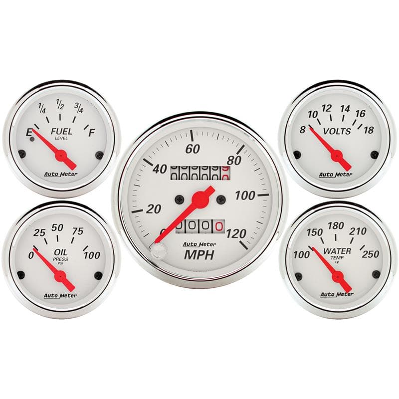 AutoMeter Gauge Kit with Fuel, Oil, Water Senders and Bulb Assemblies - Image 2