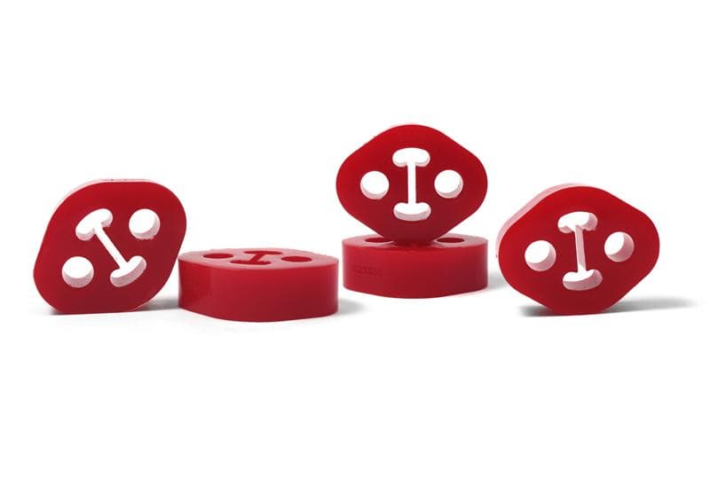 Perrin Performance Exhaust Hanger for Subaru 12mm ID 1.5in Offset Red