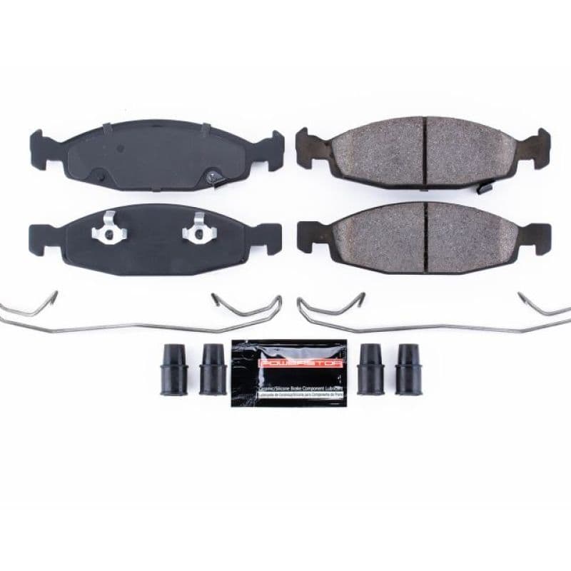PowerStop Z23 Evolution Ceramic Brake Pads for Street Cars Low-Dust Carbon-Fiber