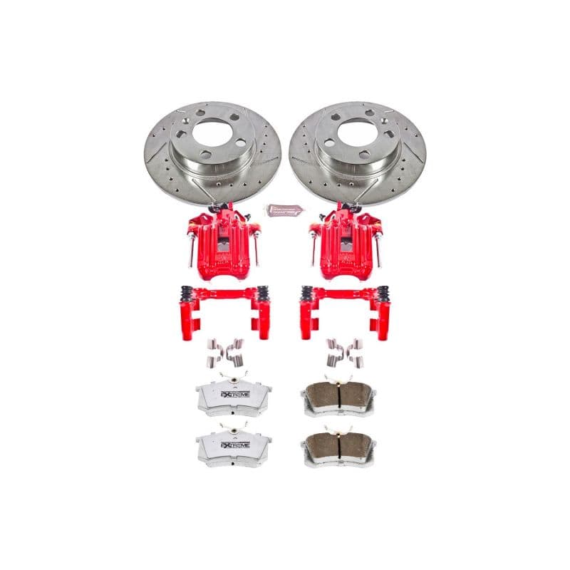 PowerStop Z26 Street Kit for Muscle Cars Drilled Slotted Rotors Carbon-Fiber ...