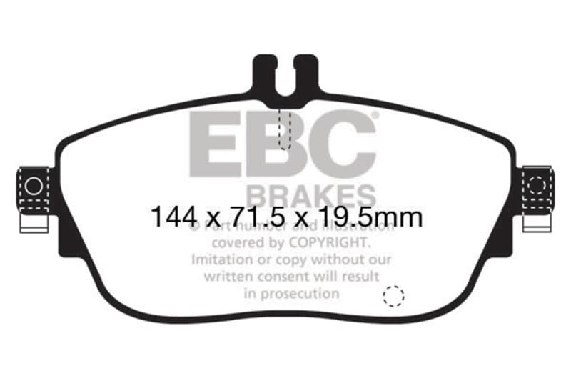 EBC Yellowstuff Brake Pad Set for Street and Track Driving High Performance - Image 2