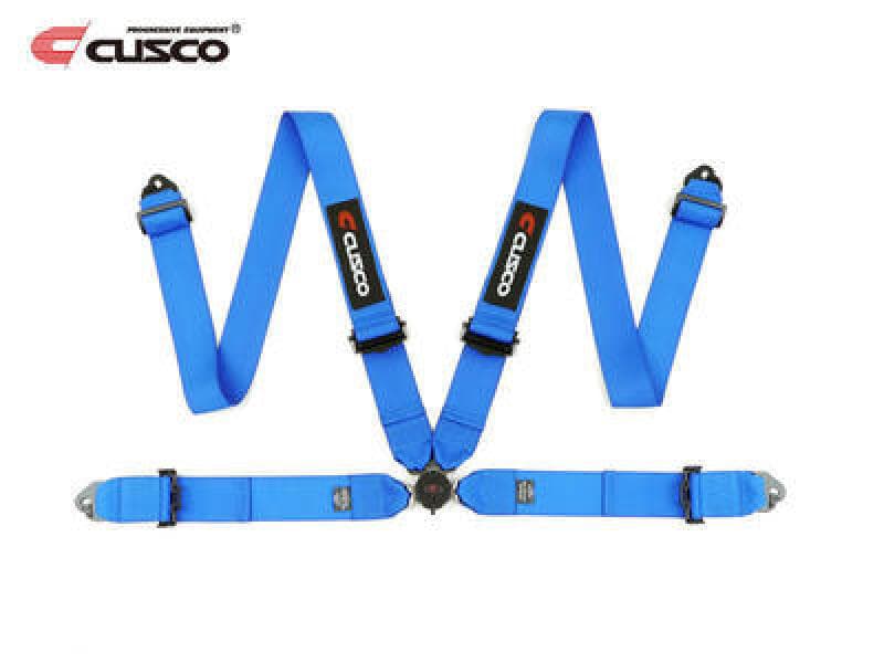 Cusco 4-Point 3in Racing Seat Harnesses Universal Blue