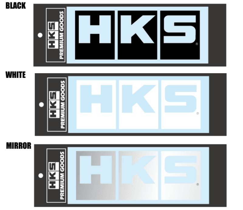 HKS Sticker for W220 White Logo Decal