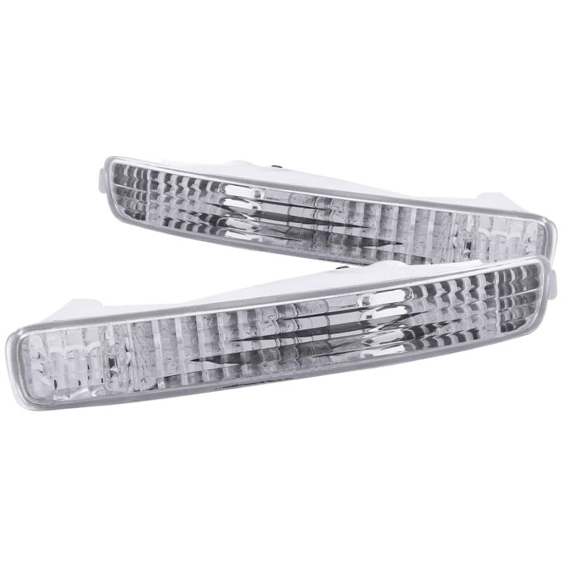 ANZO Euro Parking Lights for Vehicle Clear Lens Chrome Housing Pair - Image 2