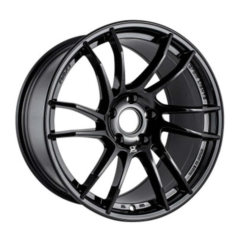 Gram Lights 57XR 18x9.5 +38 5x114.3 Glossy Black Wheel