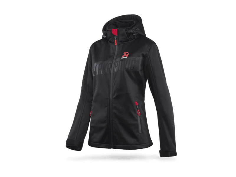 Akrapovic Softshell Jacket Womens Corpo Black - Medium