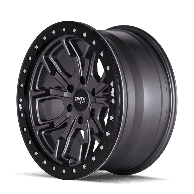 Dirty Life DT-1 17x9 5x127 Matte Gunmetal Wheel for Simulated Rashring - Image 2