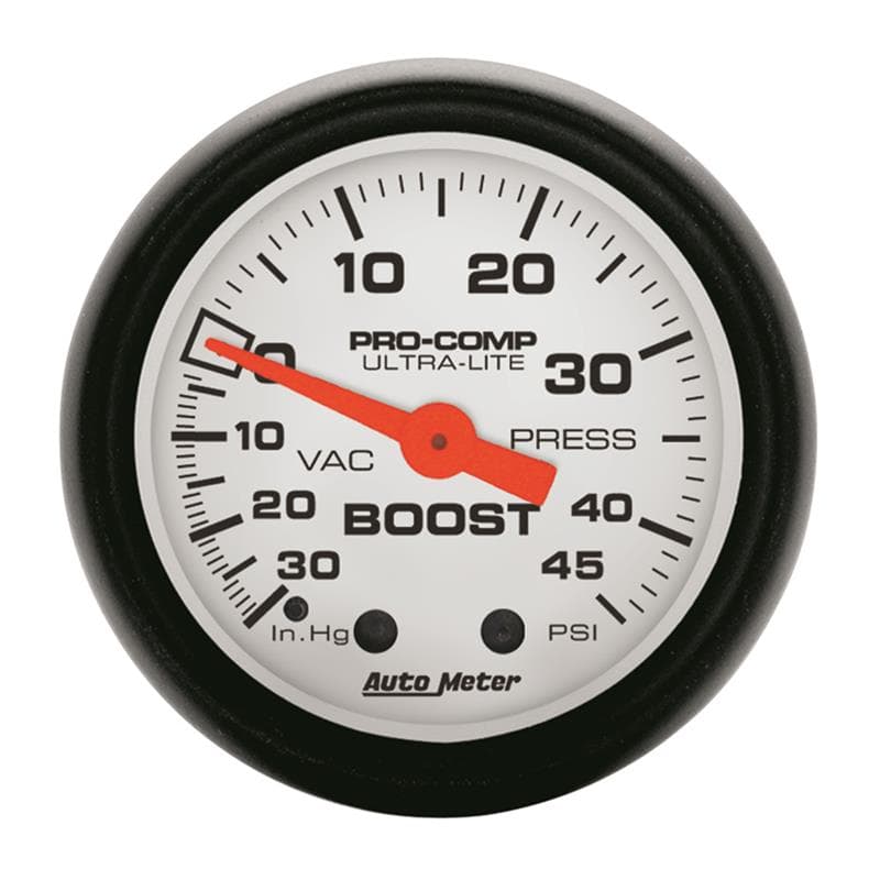 AutoMeter Mechanical Boost/Vac Gauge 1/8" NPT High Precision 5708 - Image 2