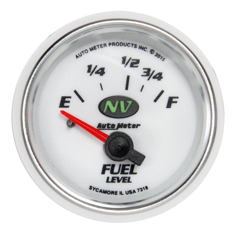 AutoMeter NV Fuel Gauge for Multiple Vehicles 5 Resistance Range Options - Image 2