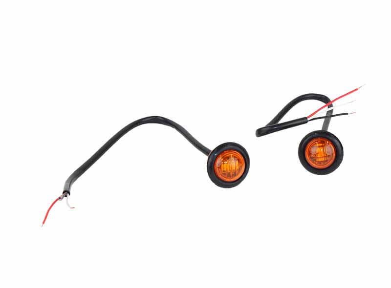 Fishbone Offroad 3/4in. LED Turn & Marker Lights for TJ Wrangler Front Tube F...