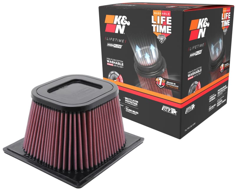 K&N Engineering Drop-In High-Flow Washable Air Filter E-0776 - Image 3