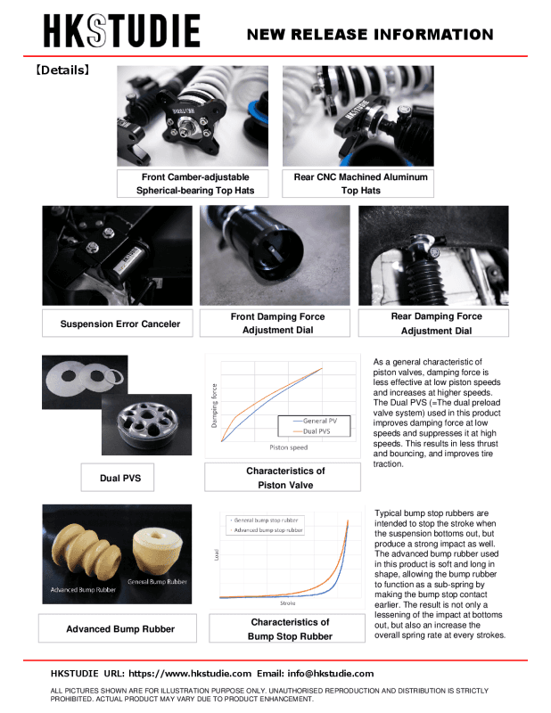 HKS HKSTUDIE Suspension with Canceller for G80/G82 - Image 2