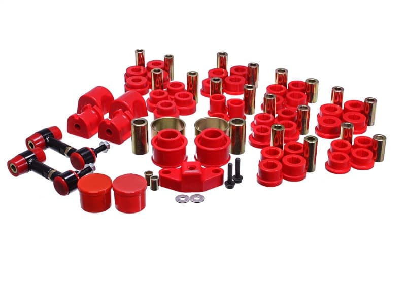 Energy Suspension Hyper-Flex Polyurethane Bushing Set Red