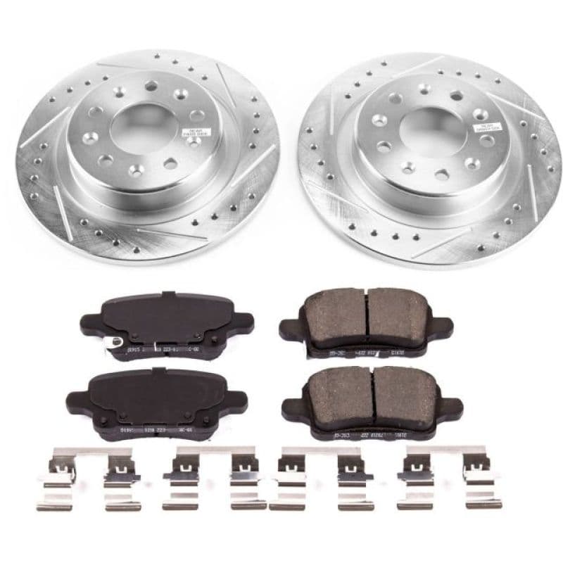 PowerStop Z23 Evolution Sport Brake Kit for Daily Driver with Carbon-Fiber Ce...