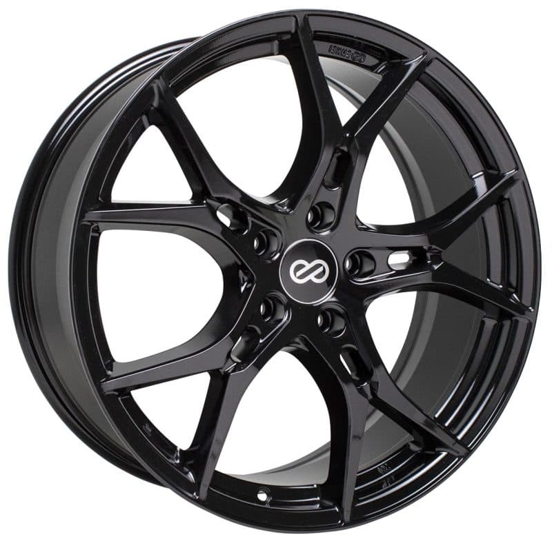 Enkei Vulcan 17x7.5 5x114.3 Gloss Black Wheel for 72.6mm Bore Offset 38mm