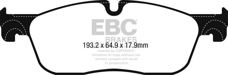 EBC Brake Pad Set for Chevy C6 6-Piston Yellowstuff - Image 2