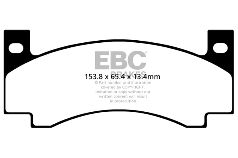 EBC Yellowstuff Brake Pad Set for Street and Track Driving High Performance