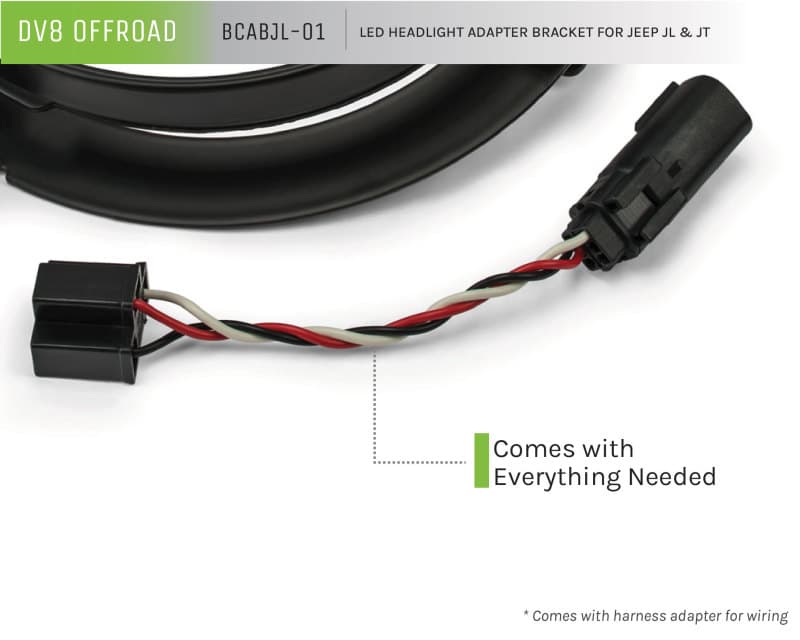 DV8 Offroad Headlight Adapter Kit for Jeep JL & Gladiator 7 Inch Headlights - Image 4