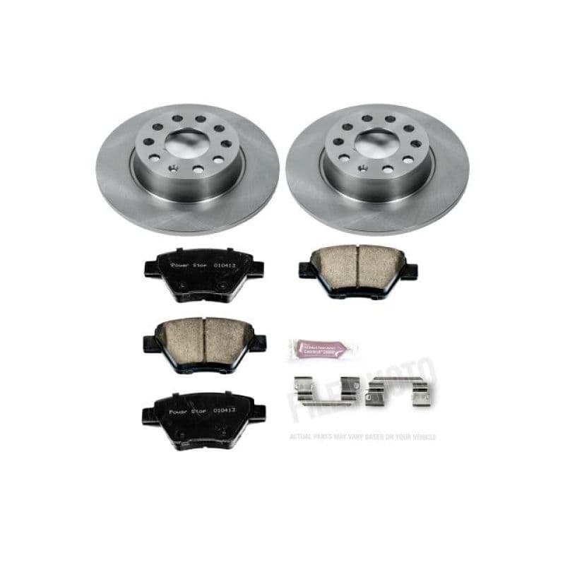 PowerStop Autospecialty Brake Kit for Daily Driver with Z17 Ceramic Pads & Ro...