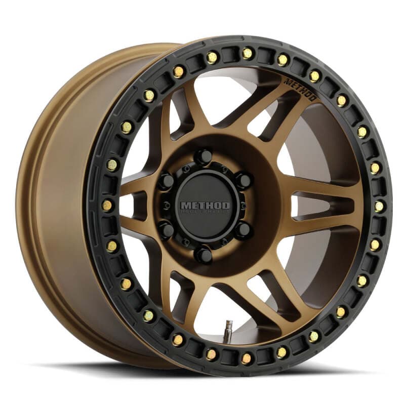 Method Wheels MR106 Beadlock 17x9 8x6.5 130.81mm CB Bronze Wheel