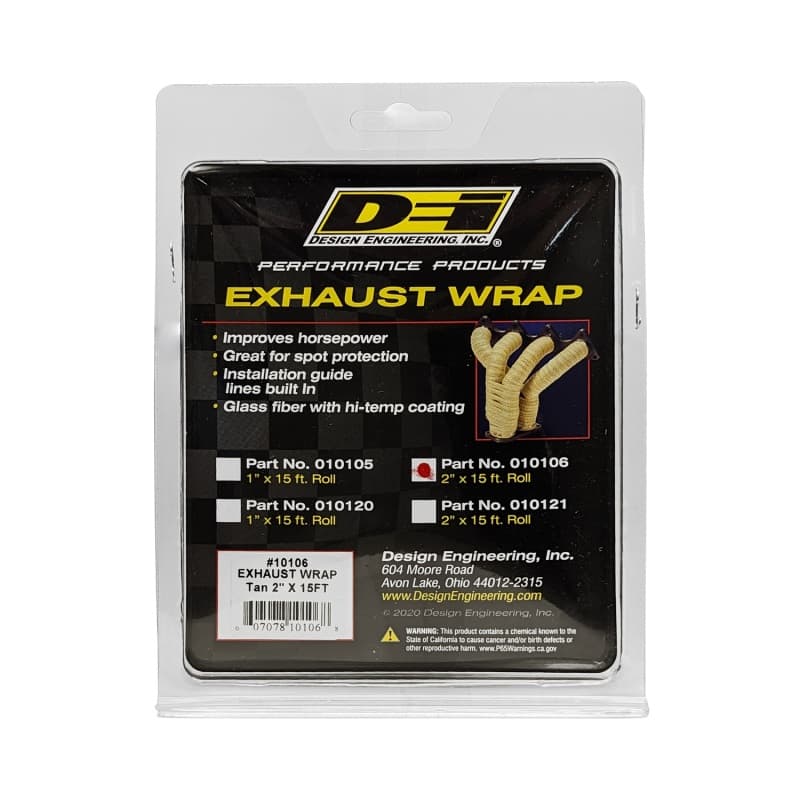 DEI Glass Fiber Exhaust Wrap with Stainless Steel Ties - Image 3
