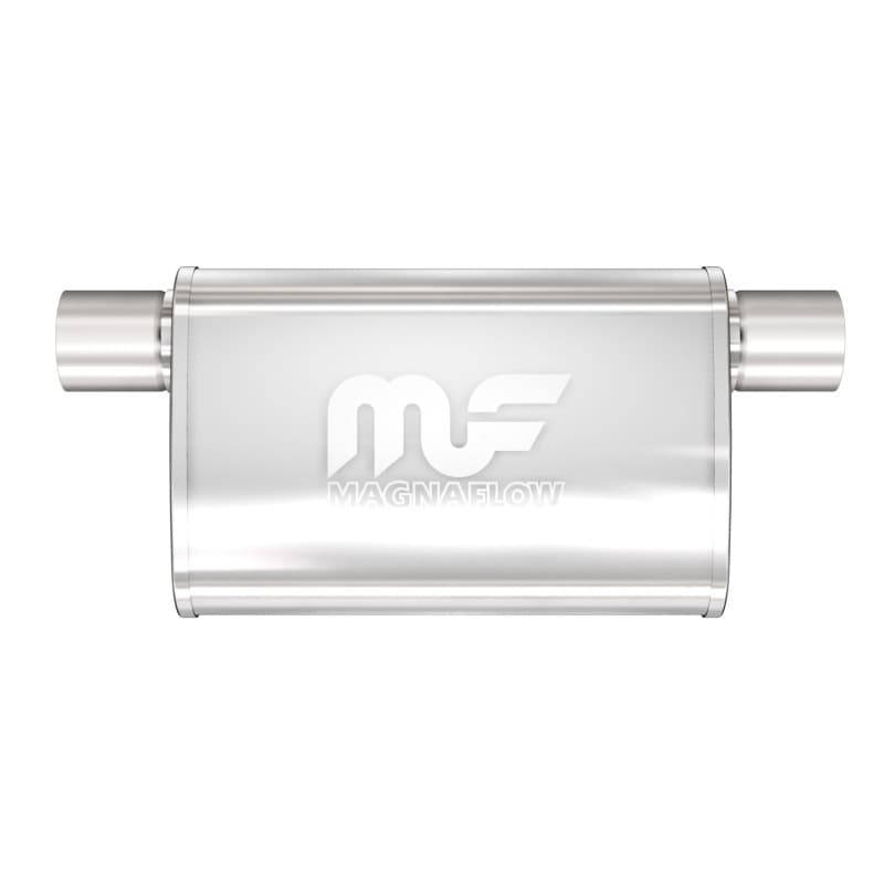 Magnaflow SS Muffler 4x9in Oval Straight-Through Universal 2.5in Inlet/Outlet