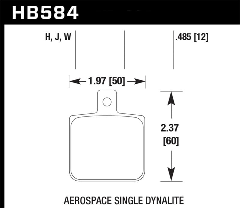 Hawk Performance HPS Brake Pad Set for Street Vehicles High Friction Compound - Image 2