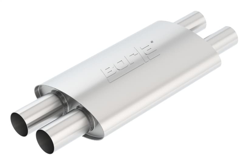 Borla Touring Muffler Dual 2.25" Inlet Dual 2.5" Outlet T-304 Stainless Steel - Image 3
