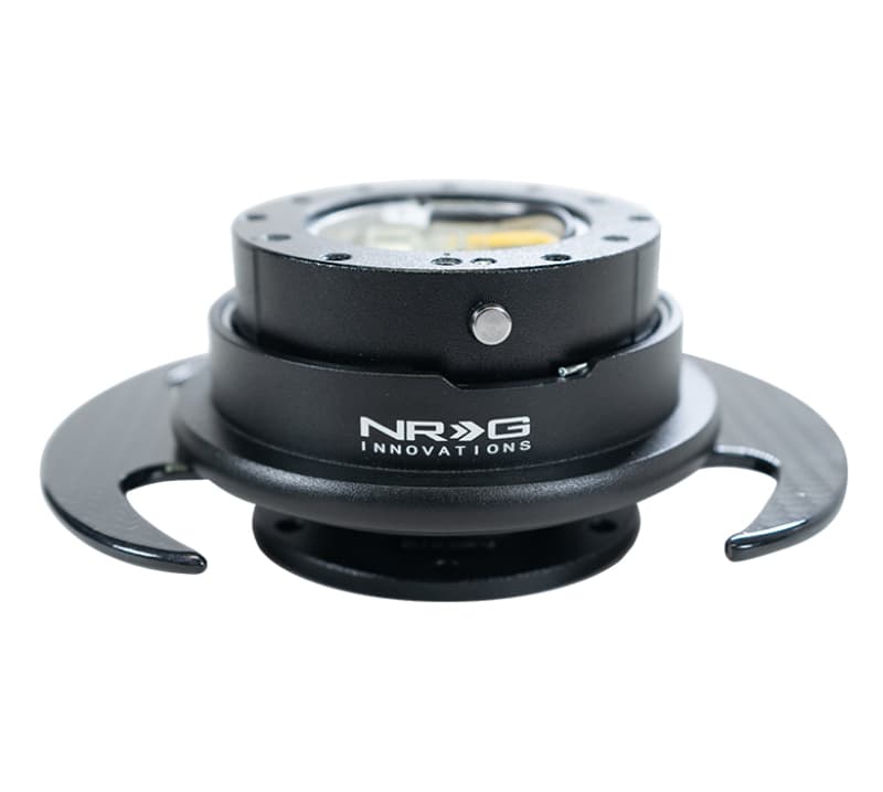 NRG Quick Release Kit Gen 3.0 Black Body Black Ring Carbon Fiber Handles - Image 2