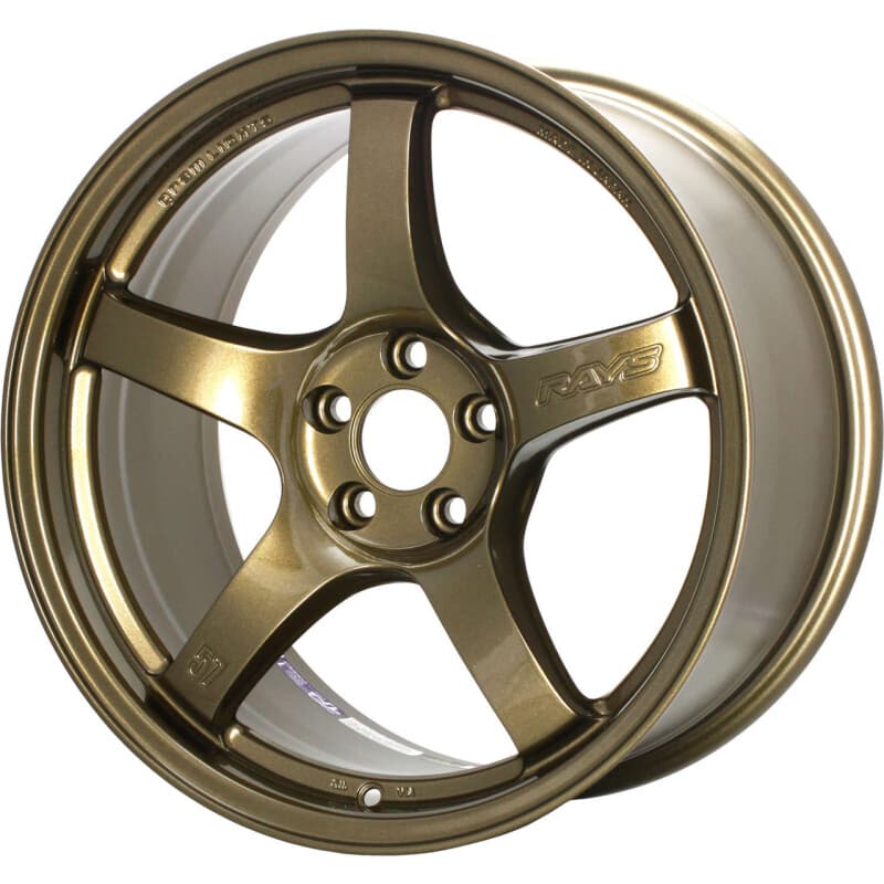 Gram Lights 57CR 18x9.5 +38 5x114.3 Almite Gold Wheel