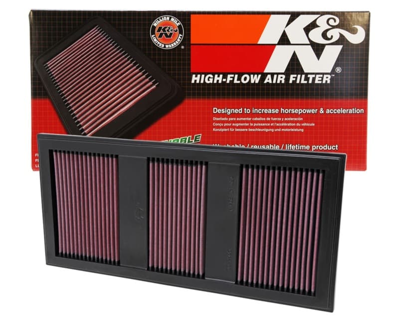 K&N Engineering Drop-In High-Flow Washable Air Filter - Image 3