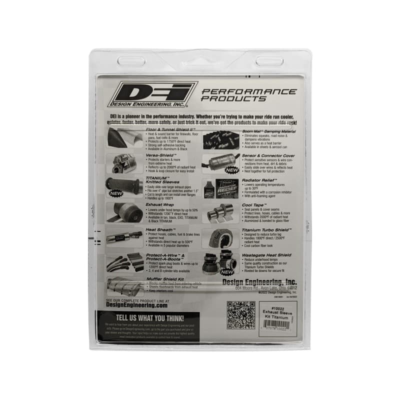 DEI Titanium Exhaust Sleeve for Powersport Pipes Heat Insulation Protection - Image 3