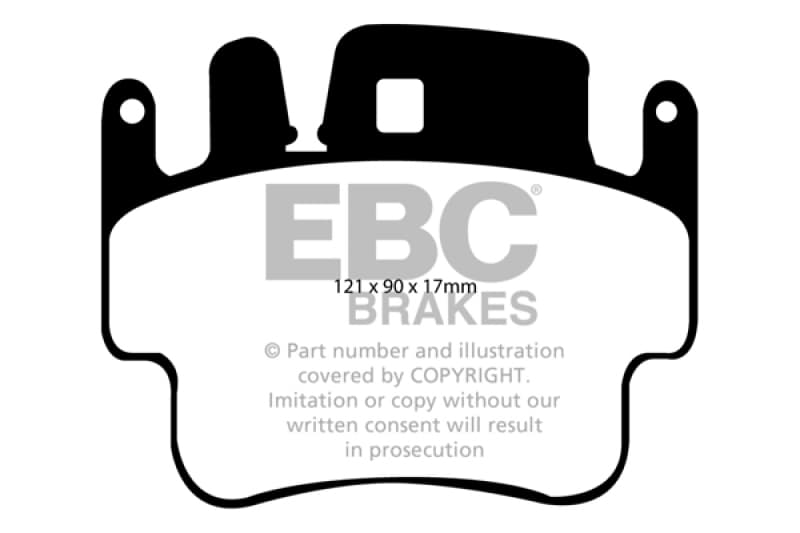 EBC Yellowstuff Brake Pad Set for Street and Track Driving High Performance