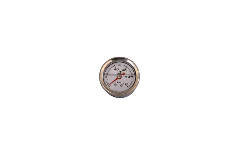 Aeromotive Fuel Pressure Gauge 1.5" Liquid Filled 0-100 PSI 1/8" NPT Male - Image 2